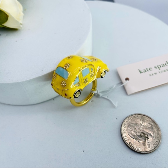 Kate Spade Off We Go Car Ring Size Of 6 - Picture 4 of 9